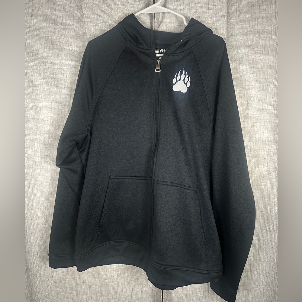 Duluth Trading Co AKHG BlackZip Up Hooded Full Zip Sweatshirt Men's Large Hoodie